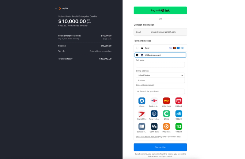 enterprise checkout example 2