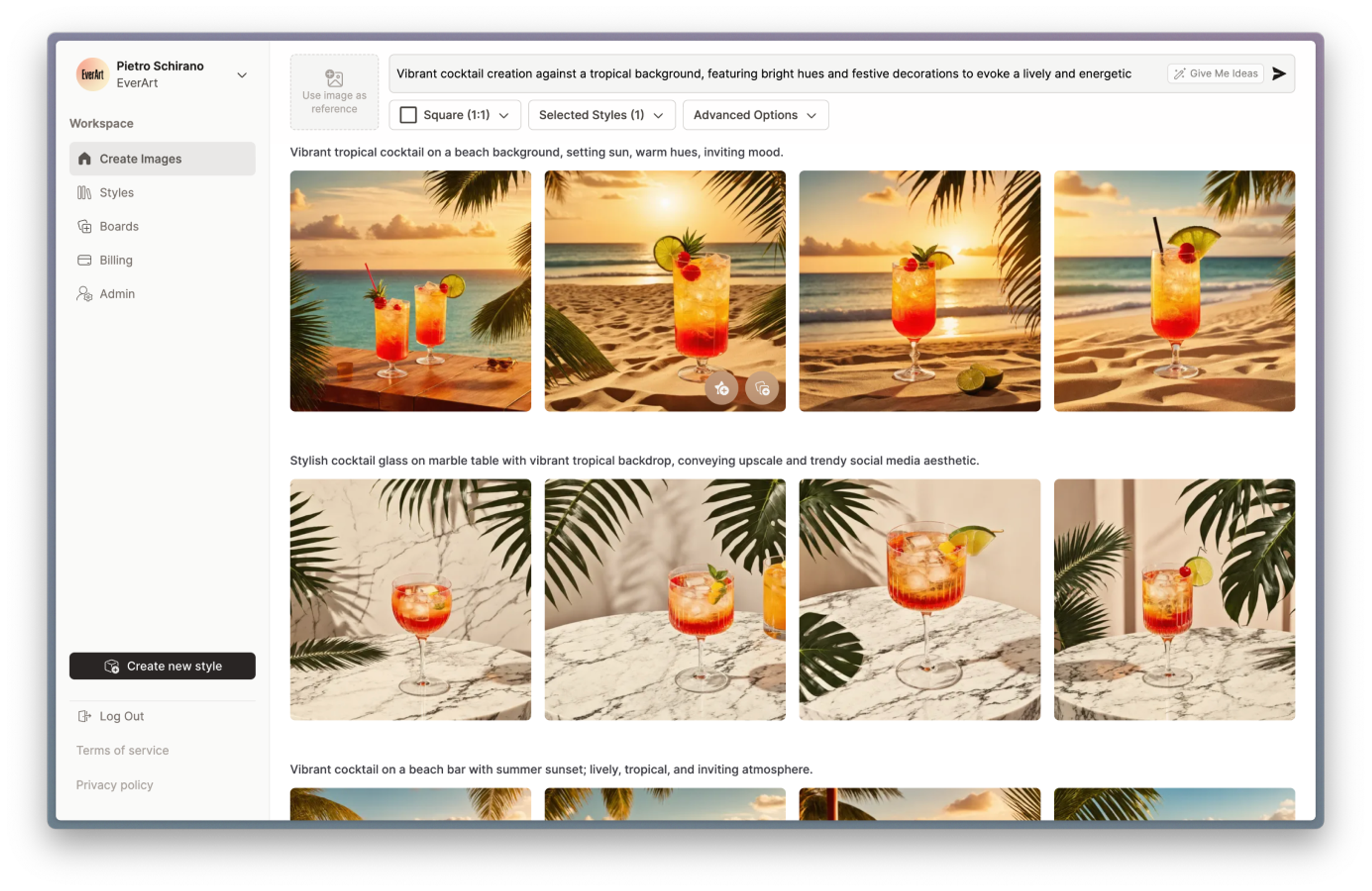 A screenshot of EverArt