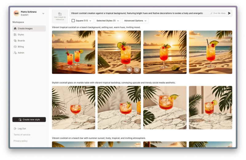 A screenshot of EverArt