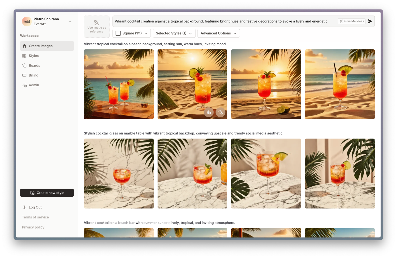 A screenshot of EverArt