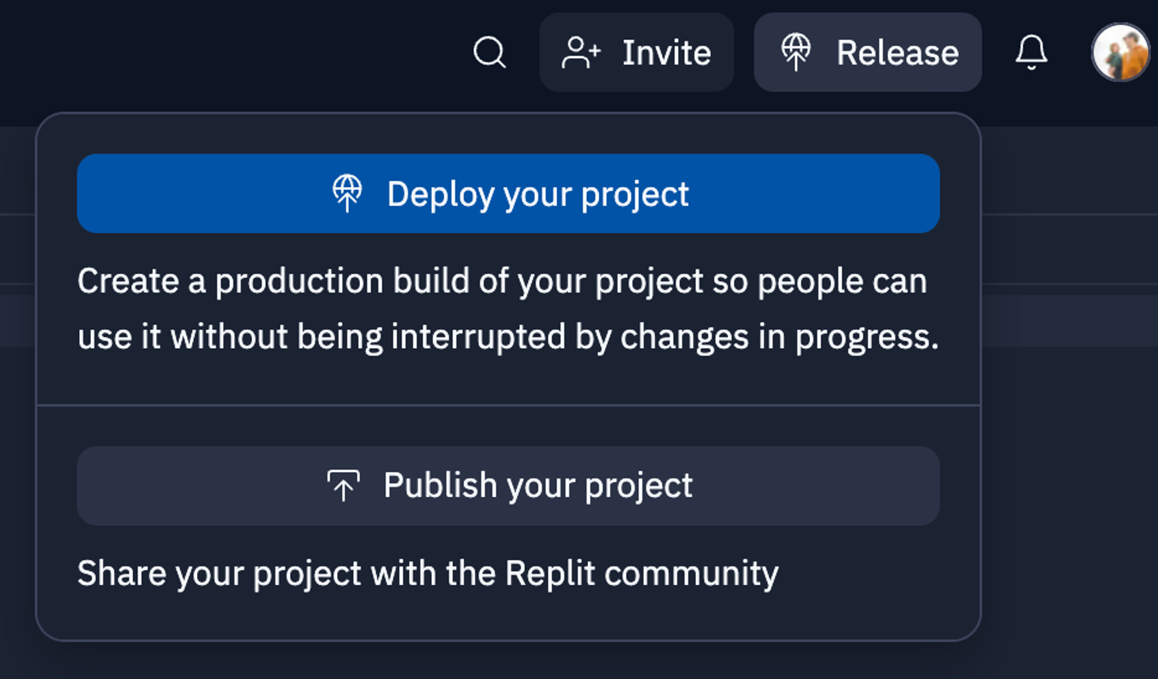 Click release