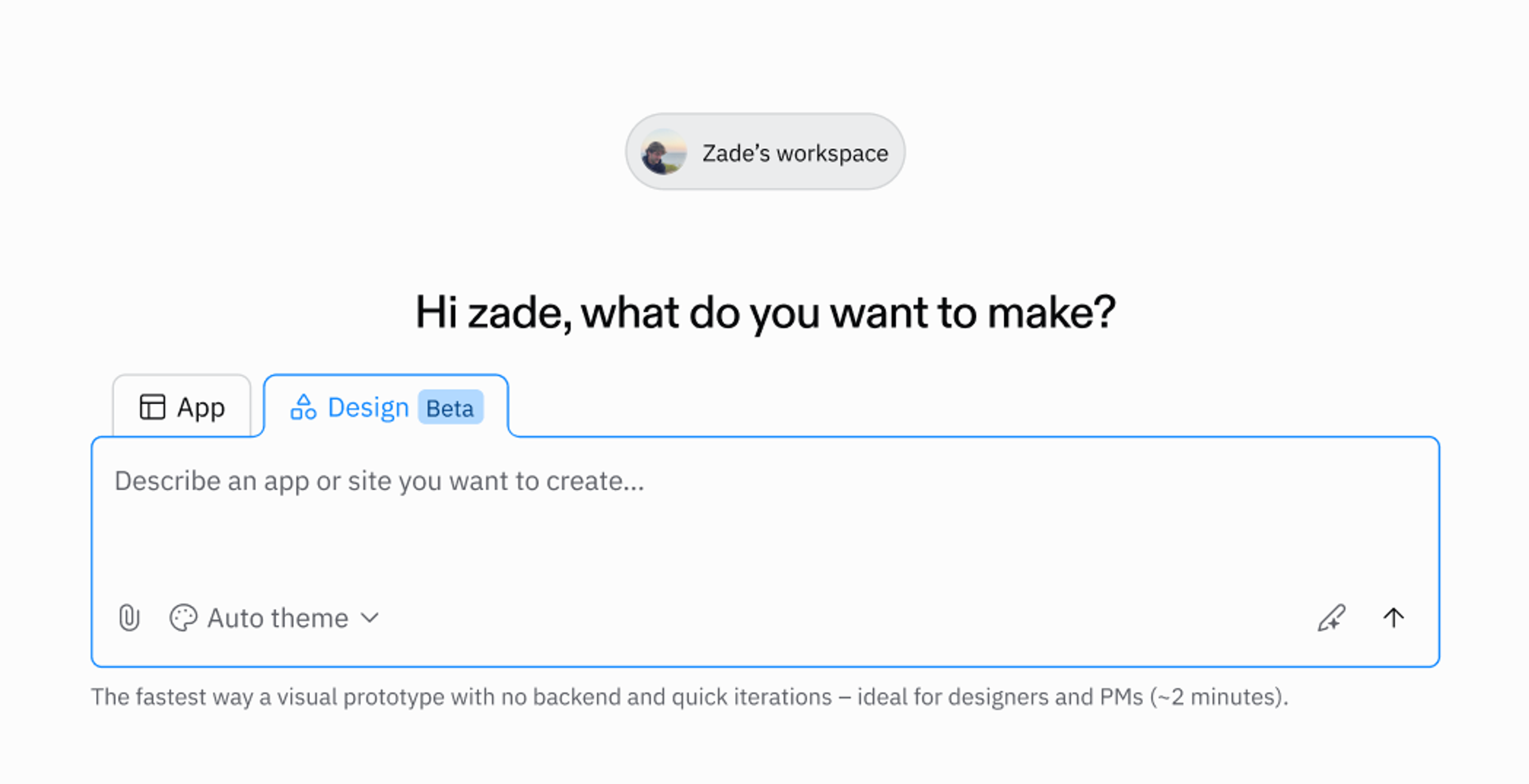 design mode prompt box example
