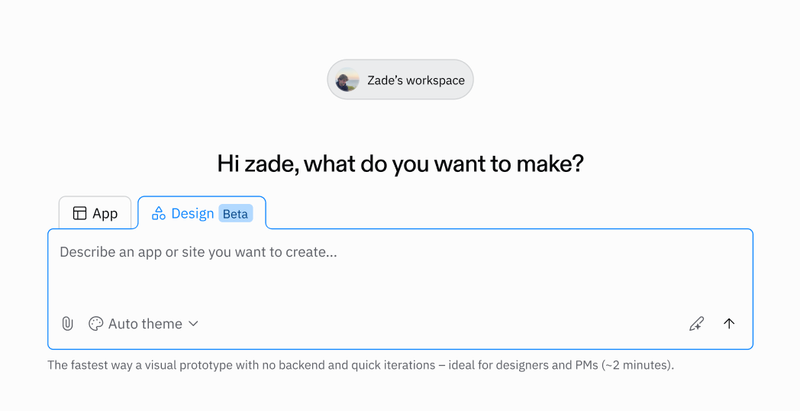 design mode prompt box example