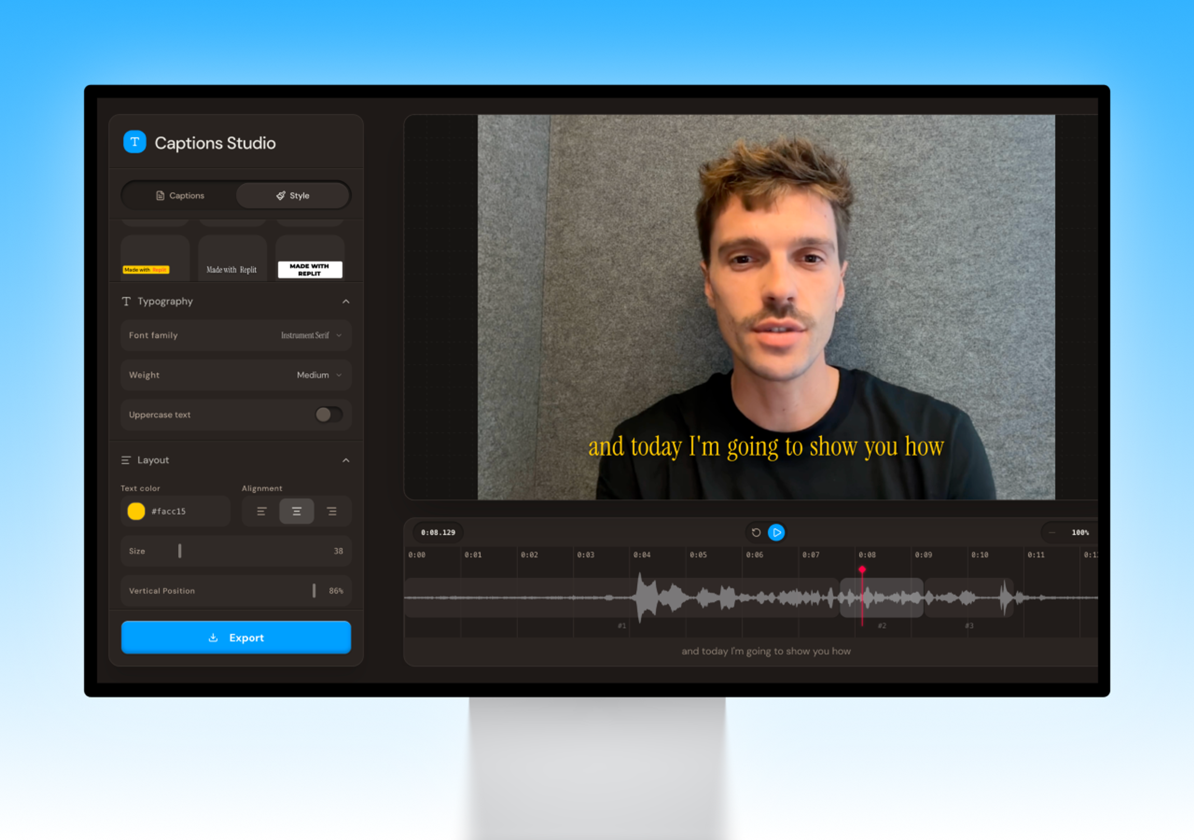 Subtitle Editor Template