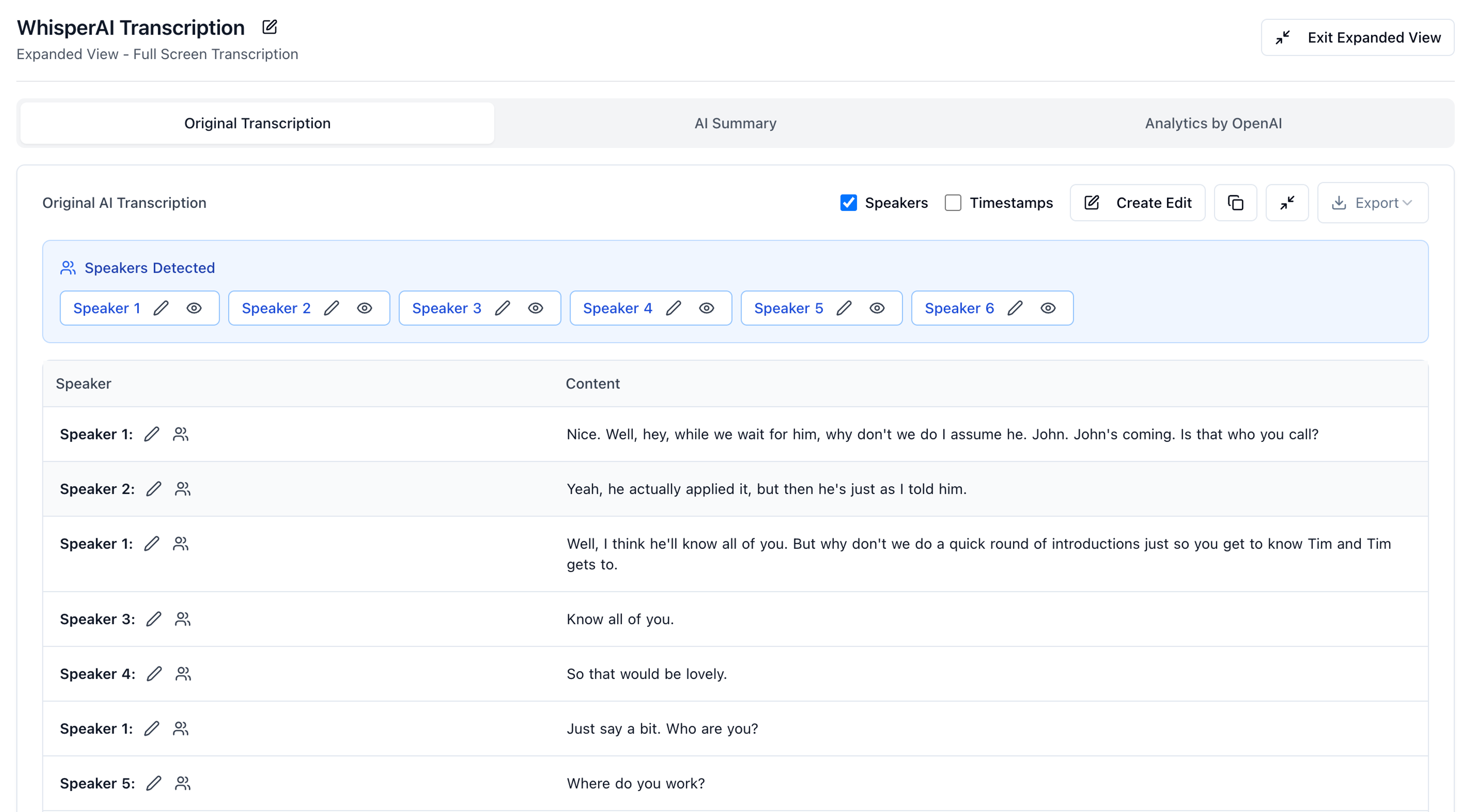 transcription sample