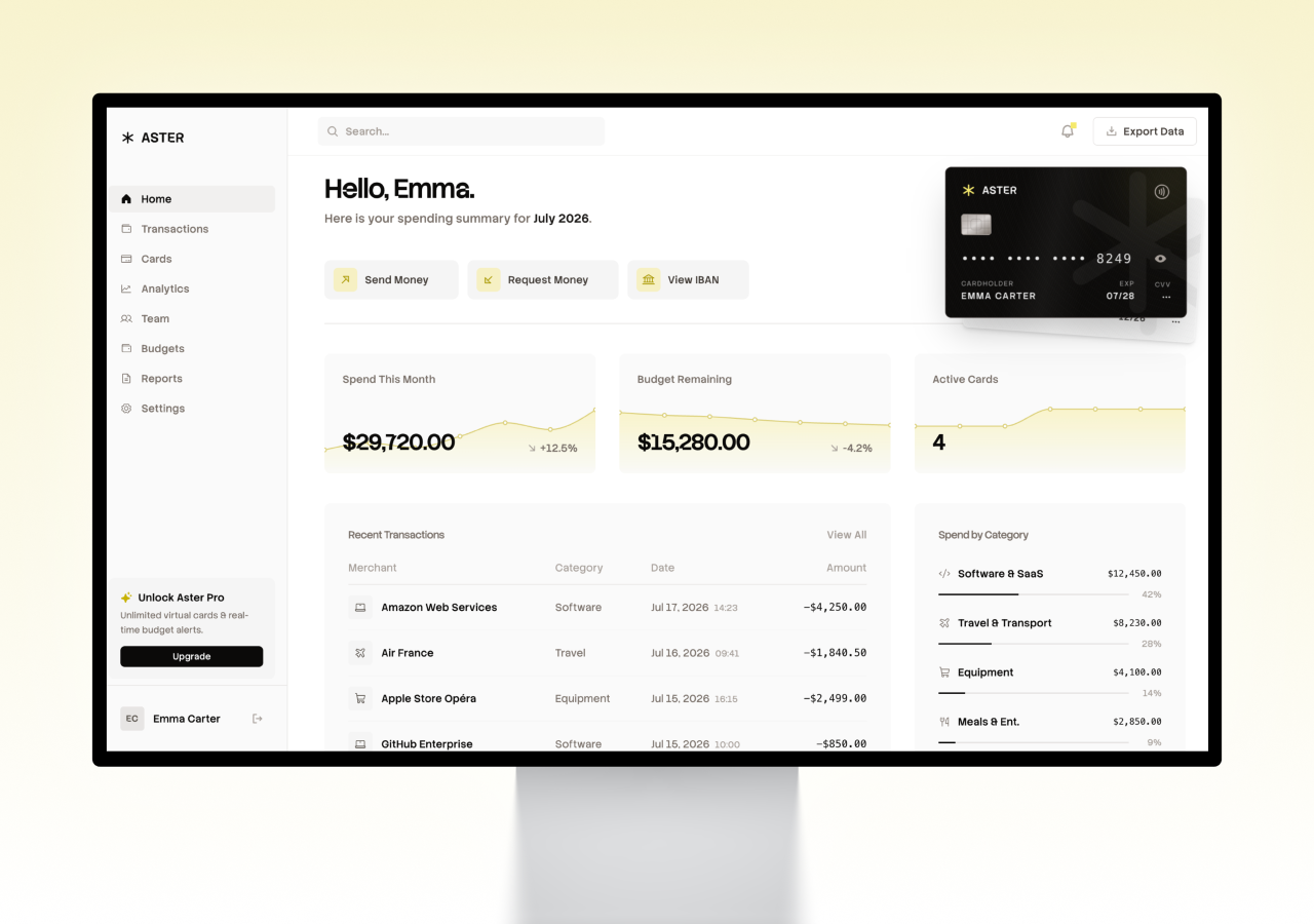 Banking Dashboard Template