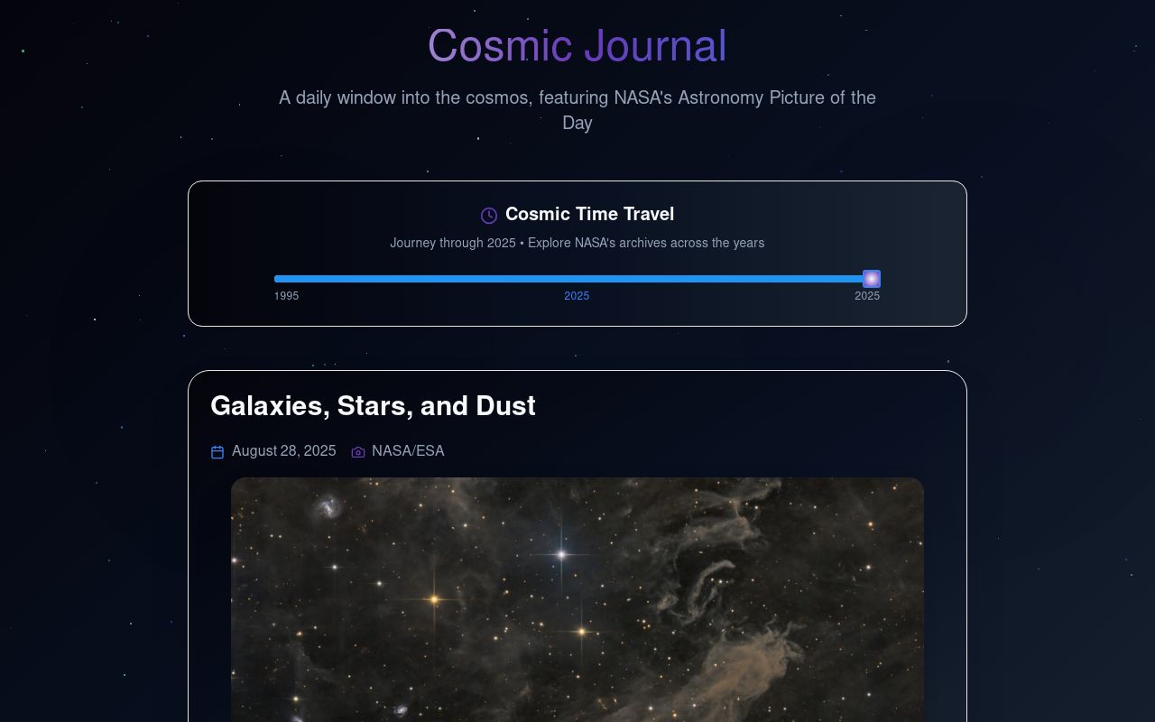 Cosmic Journal