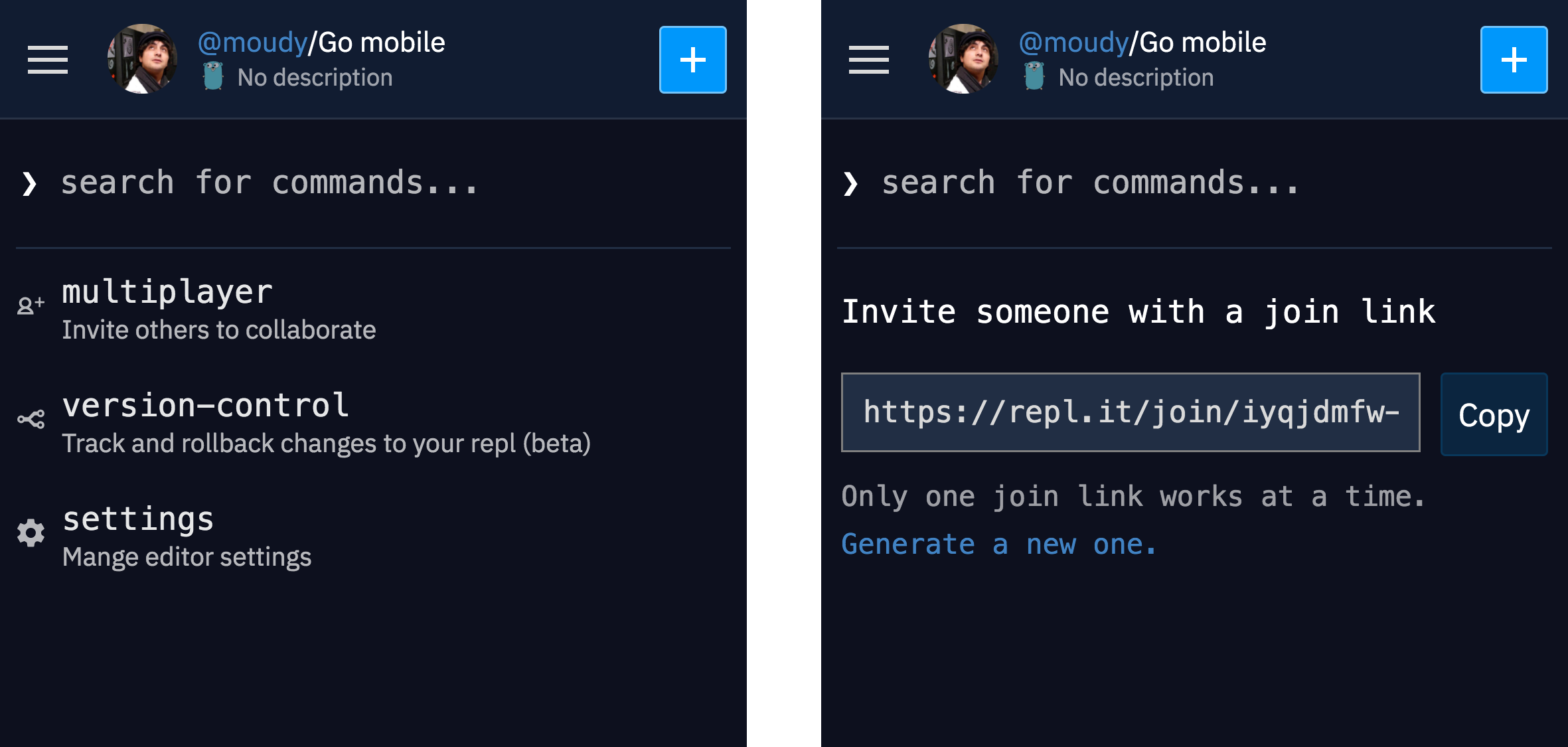 mobile commands