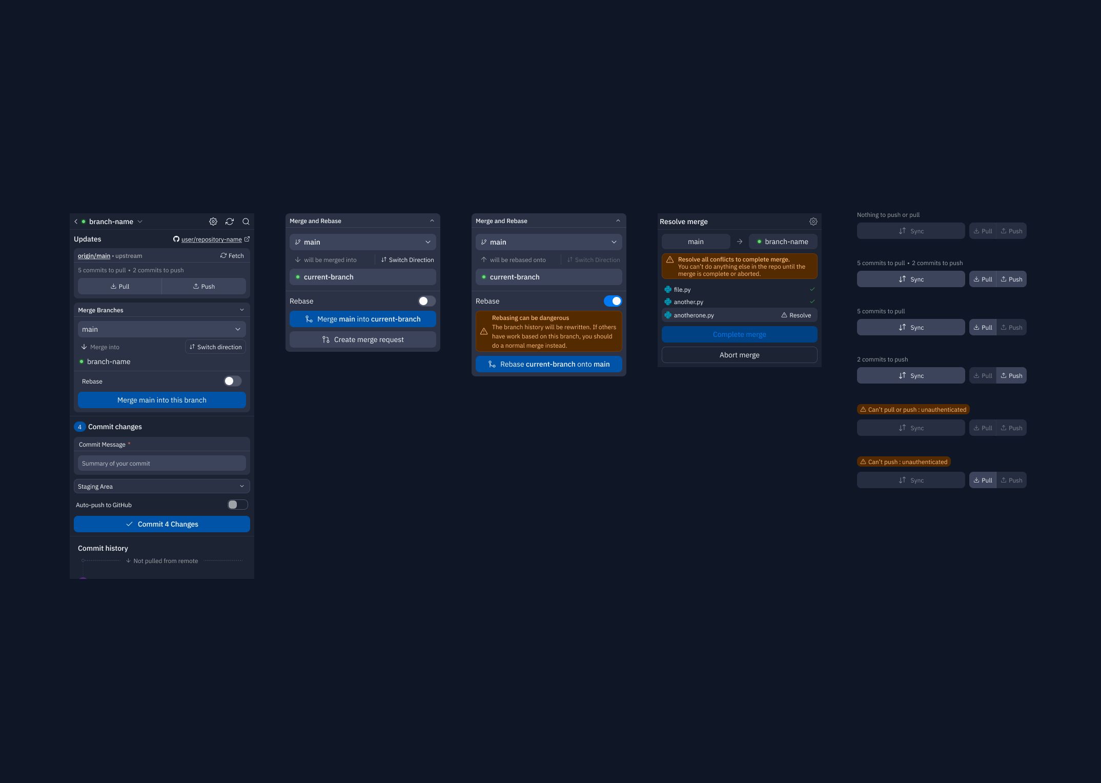 Merge UI