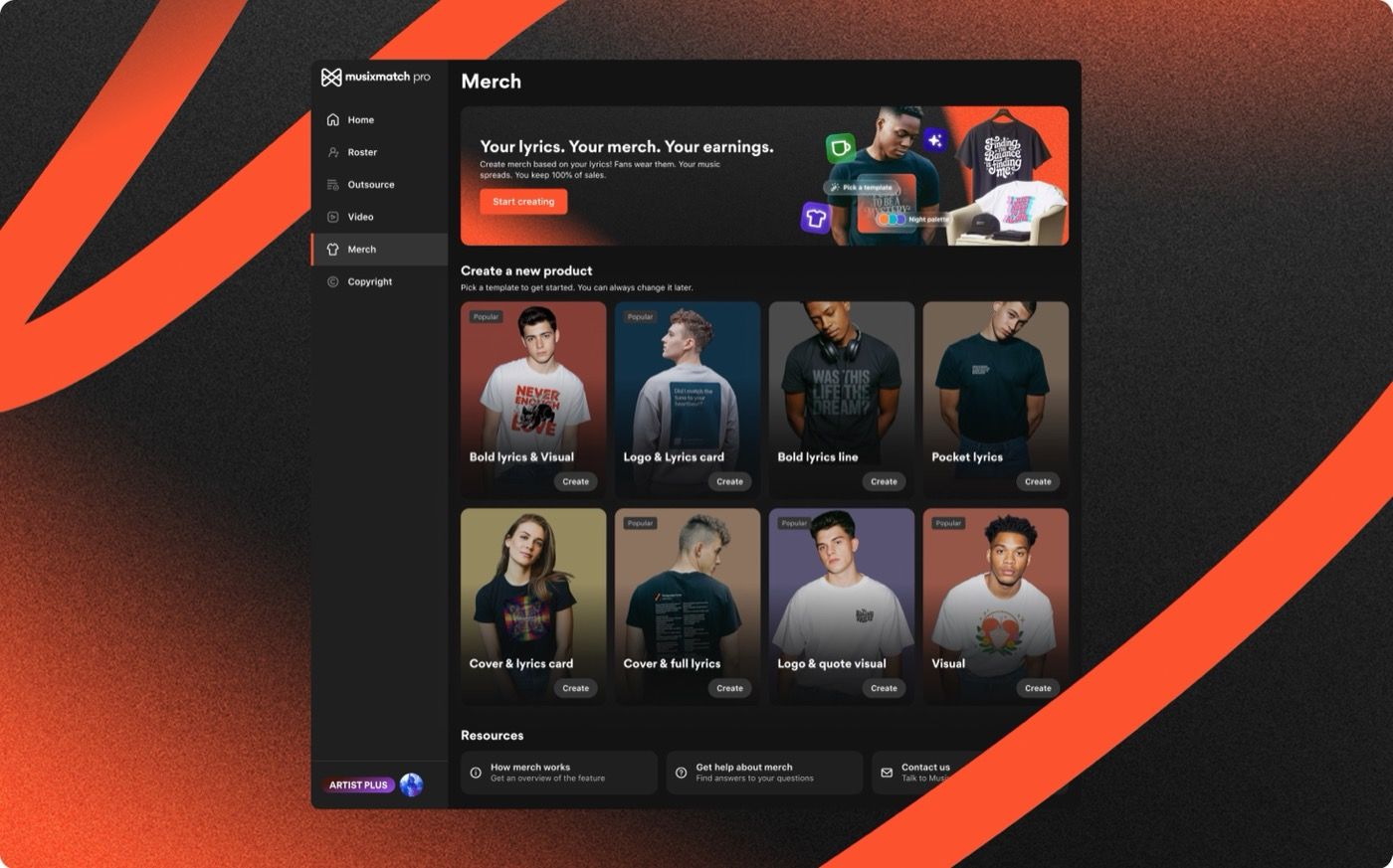 musixmatch merch