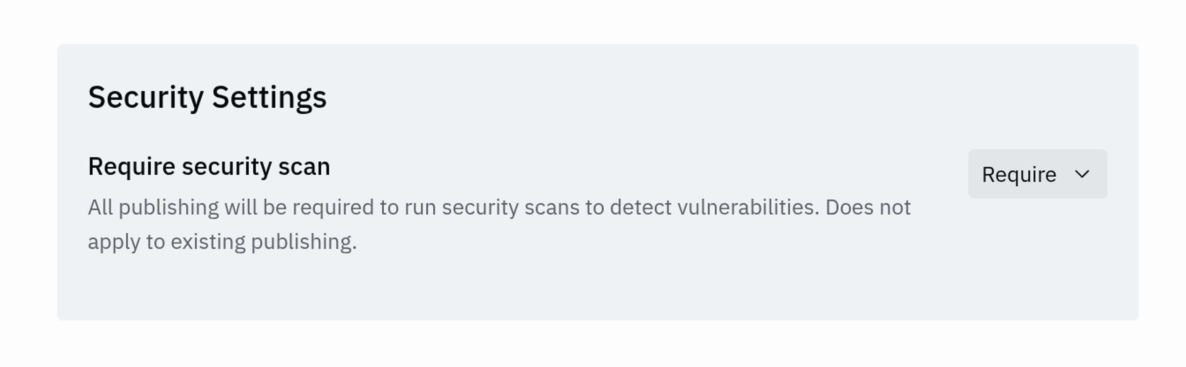 security settings
