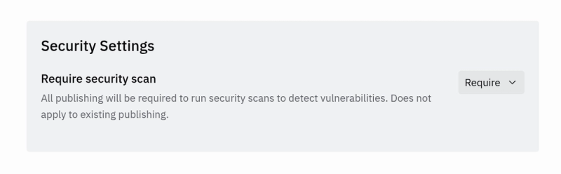 security settings