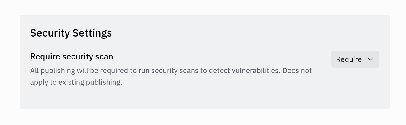 security settings