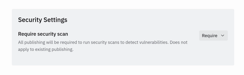 security settings