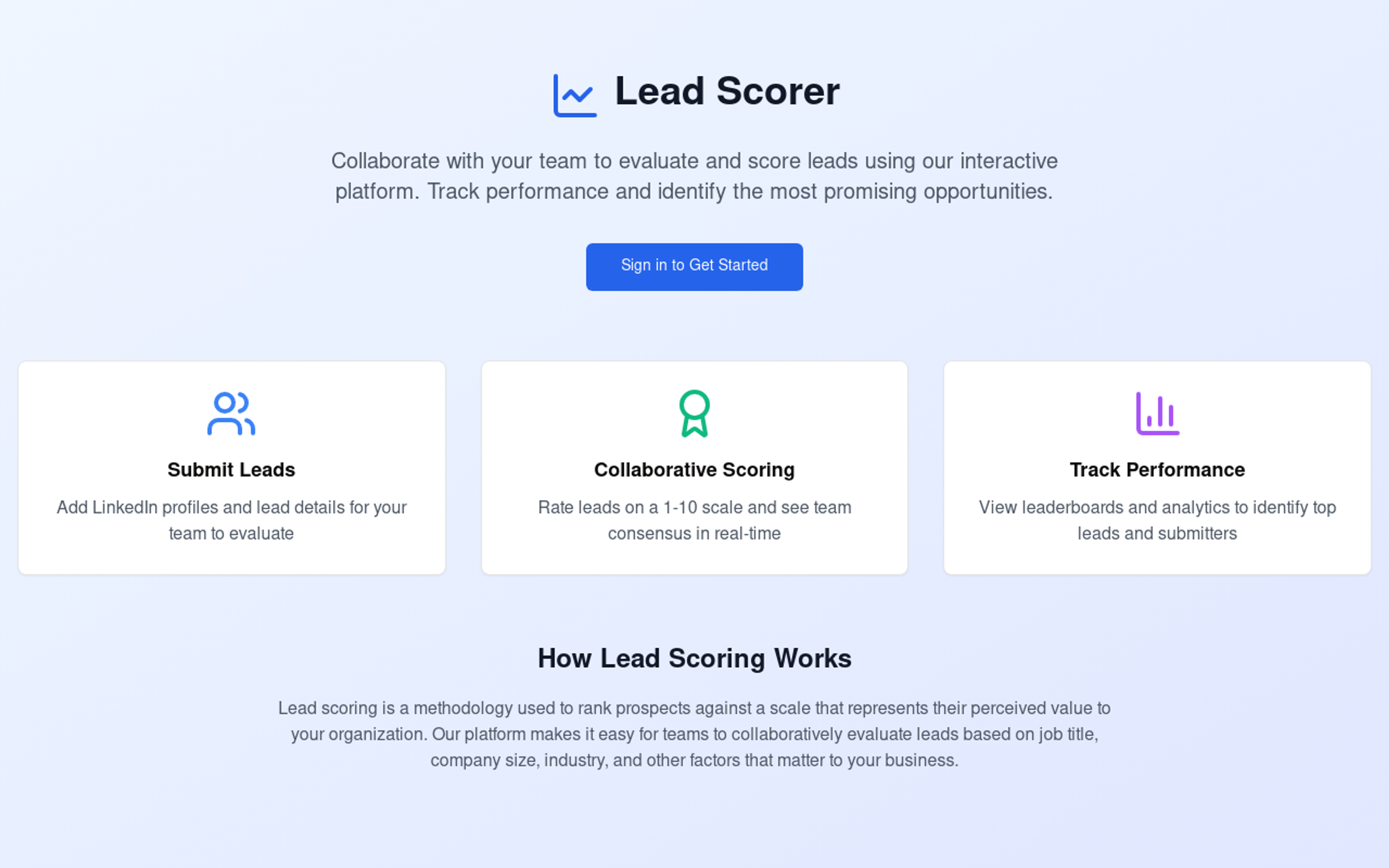 Lead Scoring Tool