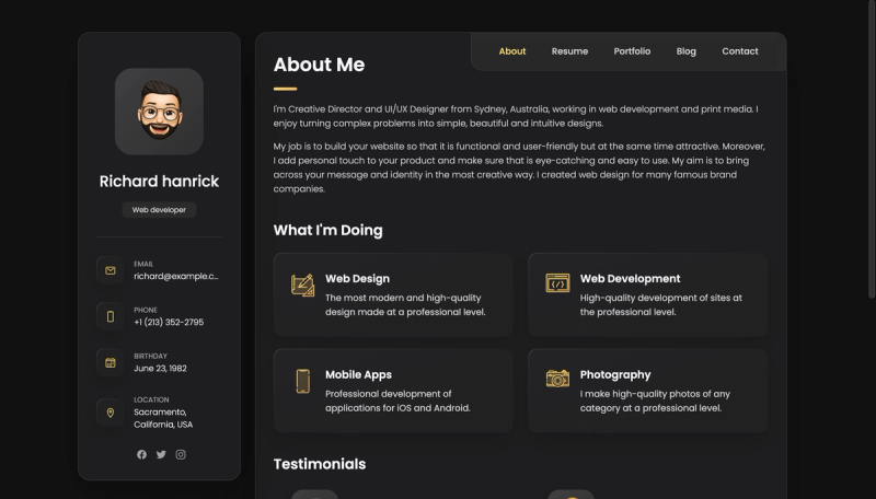 Personal portfolio