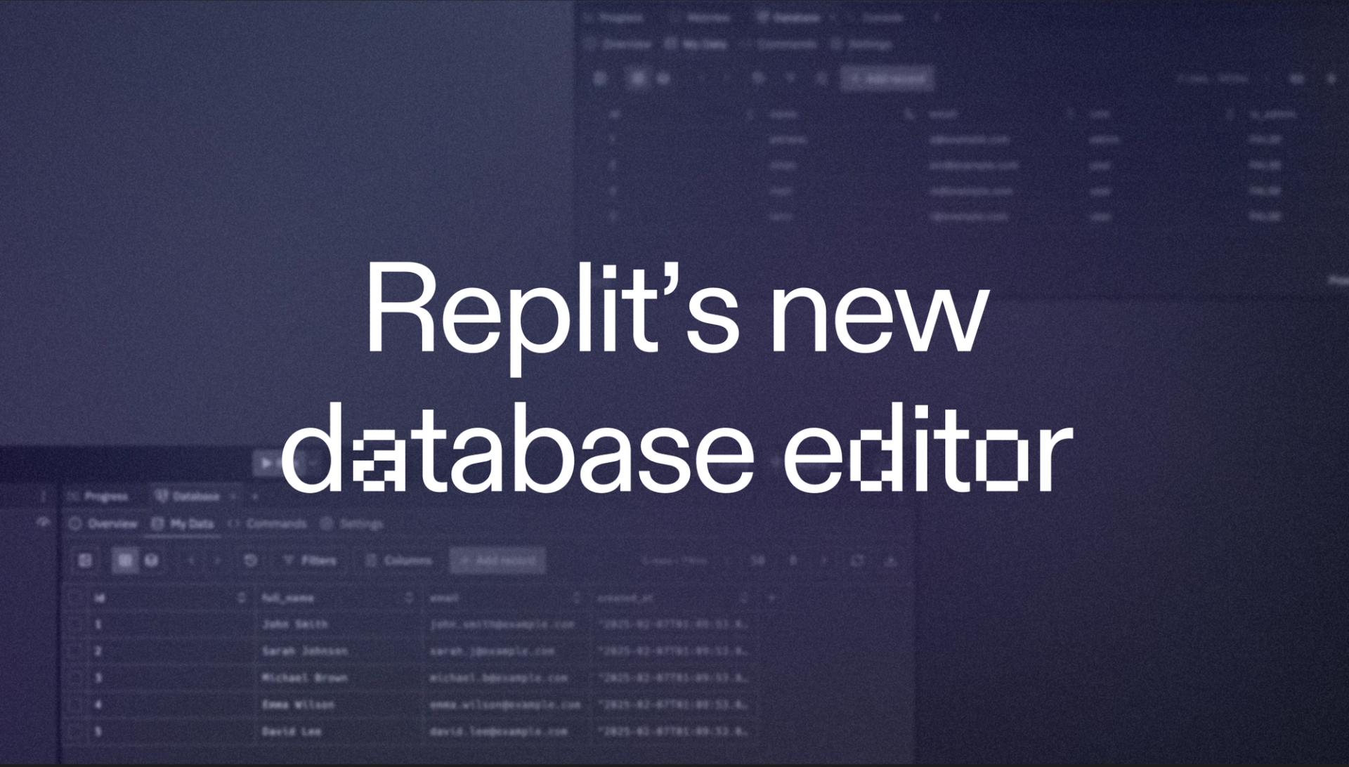 Replit Editor Replit — Replit's All-new Database Editor