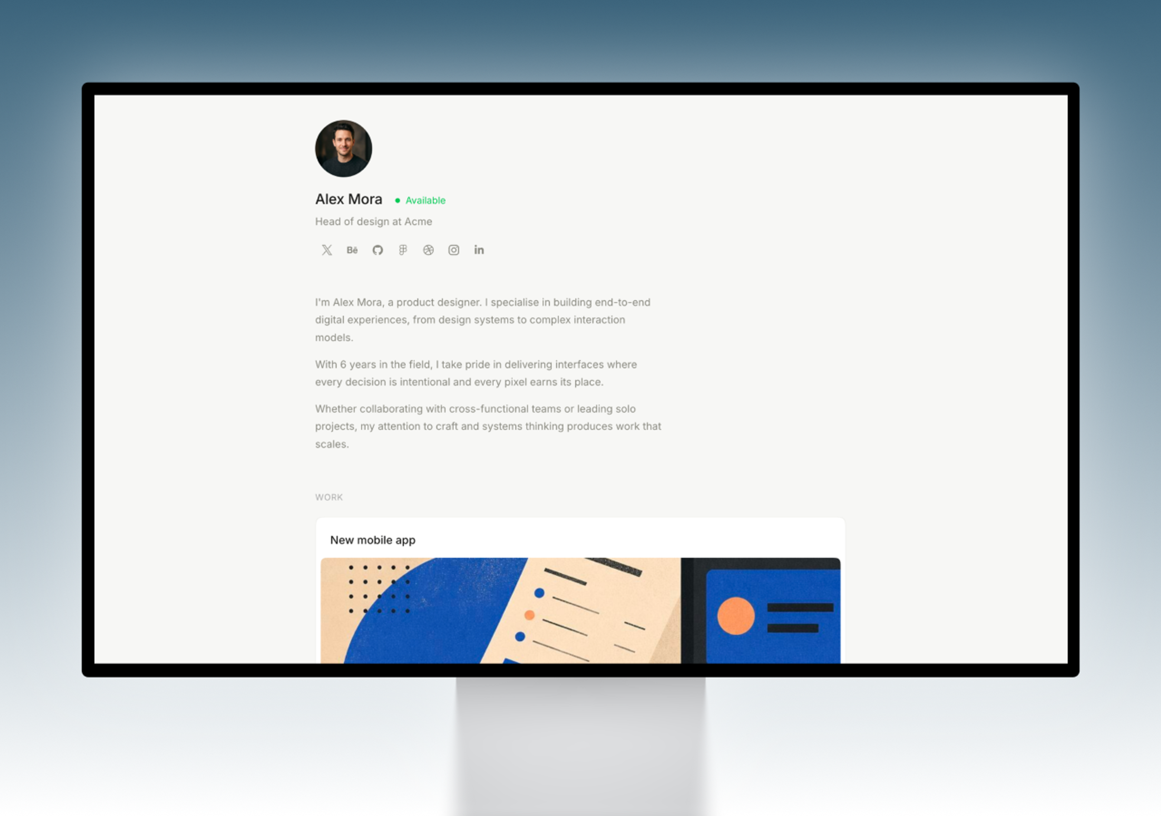 Minimal Portfolio Template