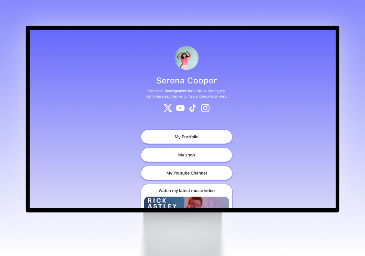 Link in Bio Template