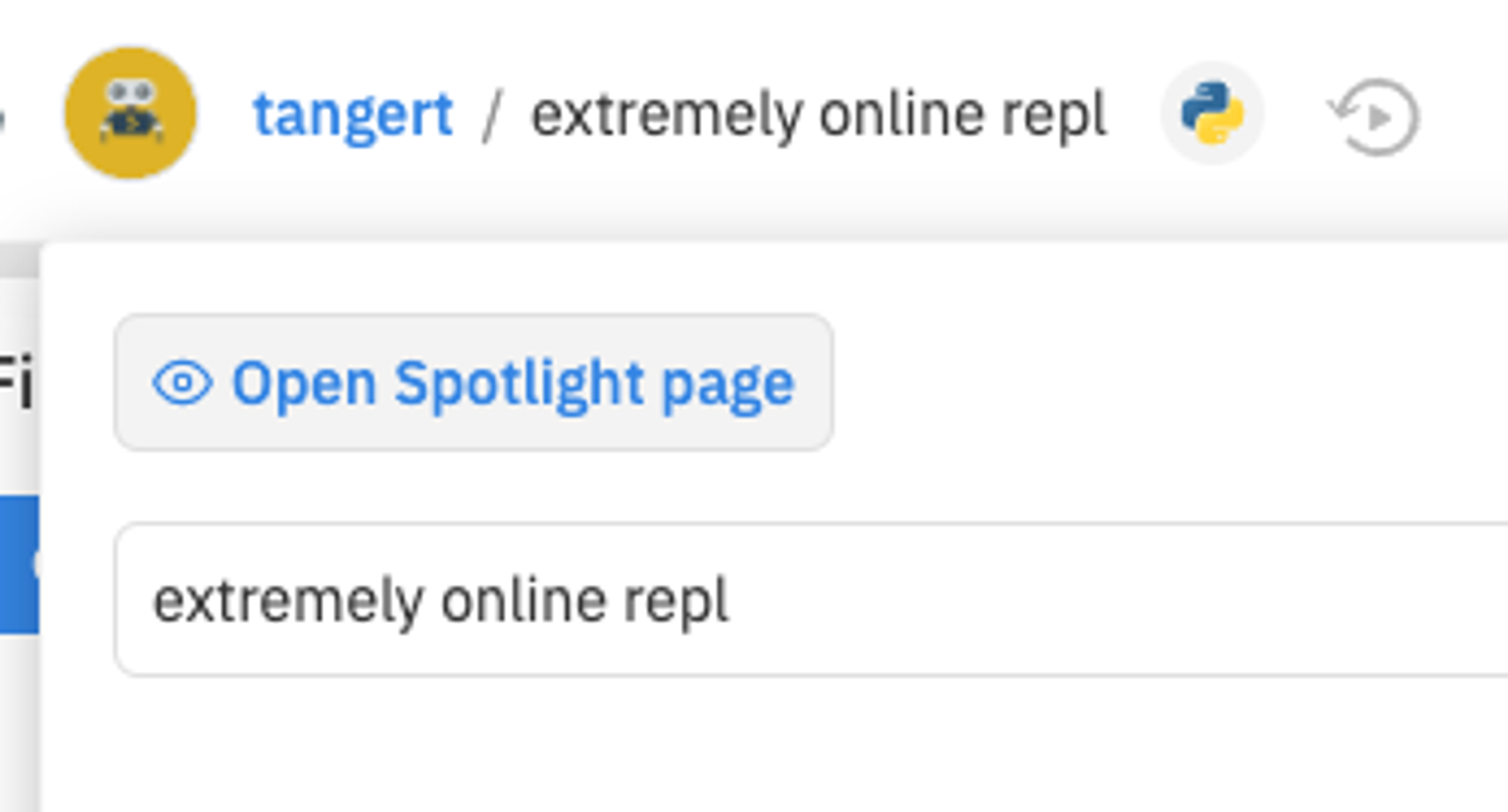 Spotlight page preview