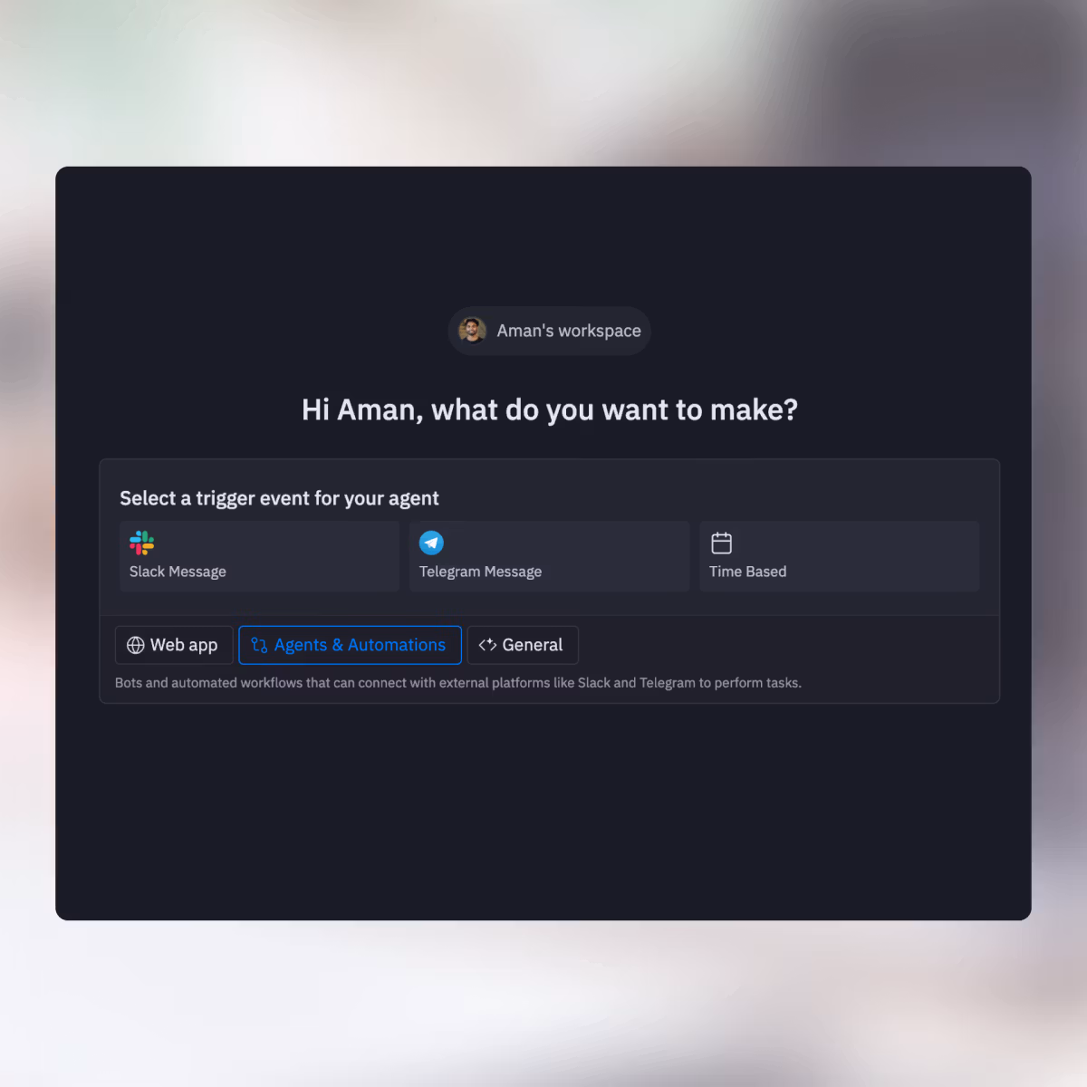 Agent Generation