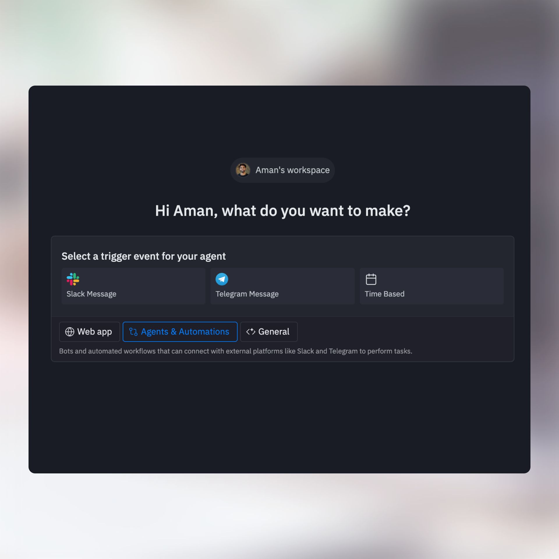 Agent Generation