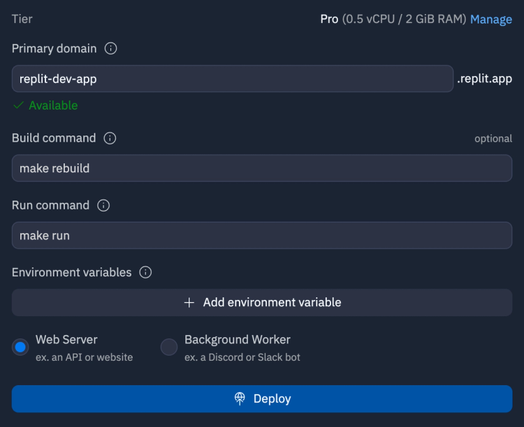 Replit — Replit Deployments - the fastest way from idea → production