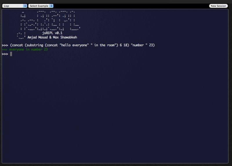 JSREPL first website