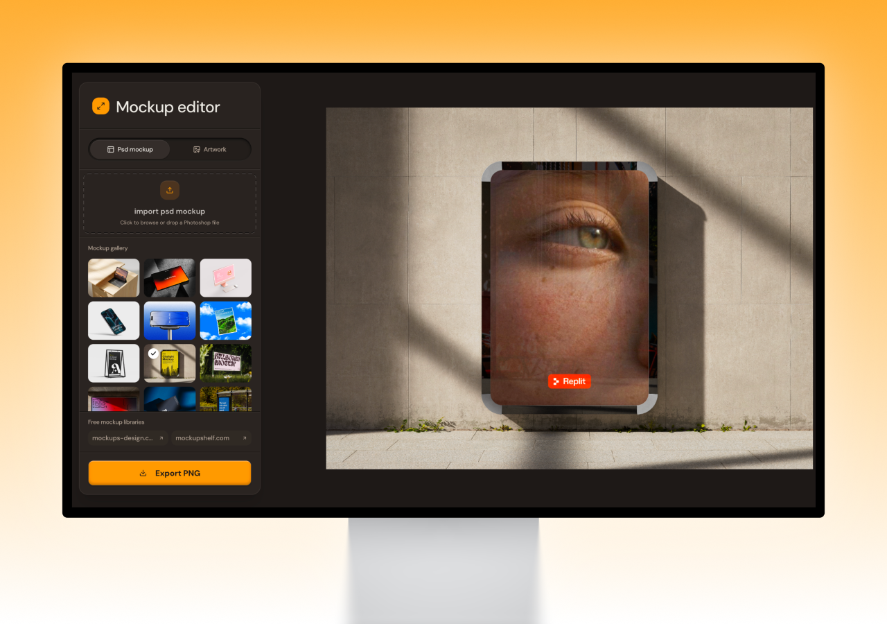 Mockup Editor Template