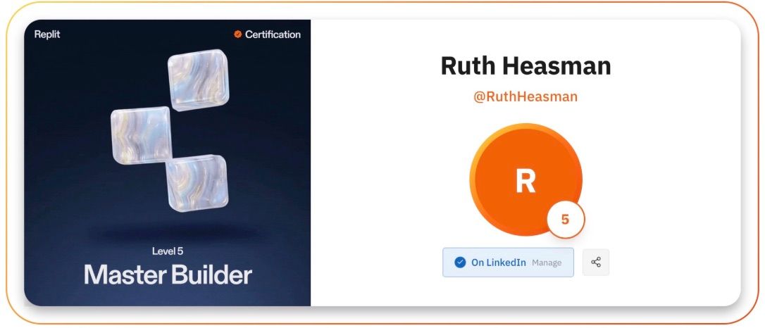 master builder replit certificaiton