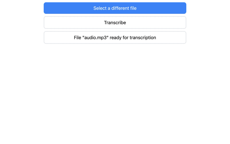 Speech-to-text app frontend