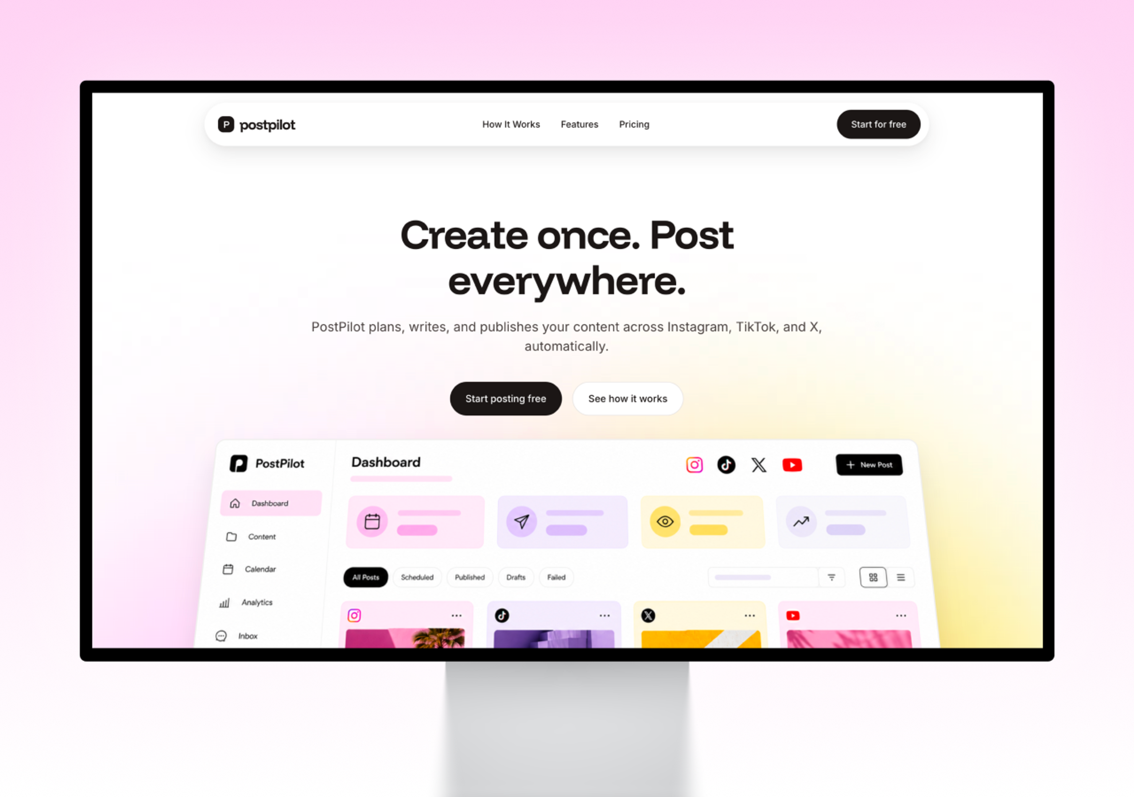 Marketing Saas Landing Page Template