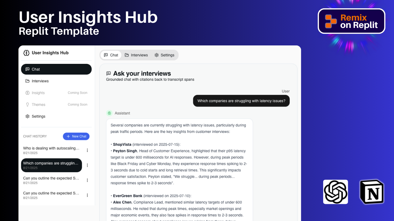User Insights Hub