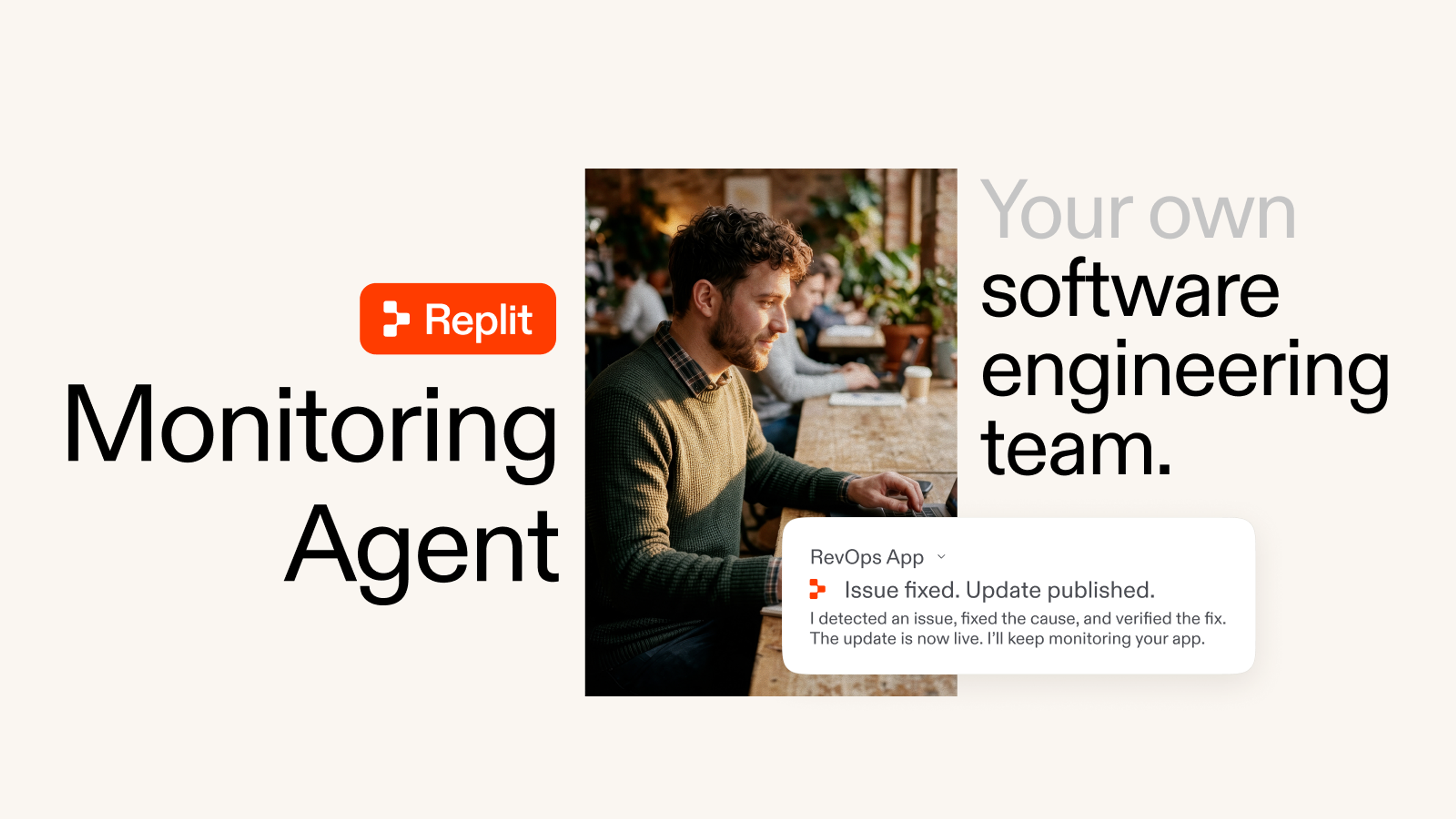 Replit Monitoring Agent: Your very own software engineering team — cover image