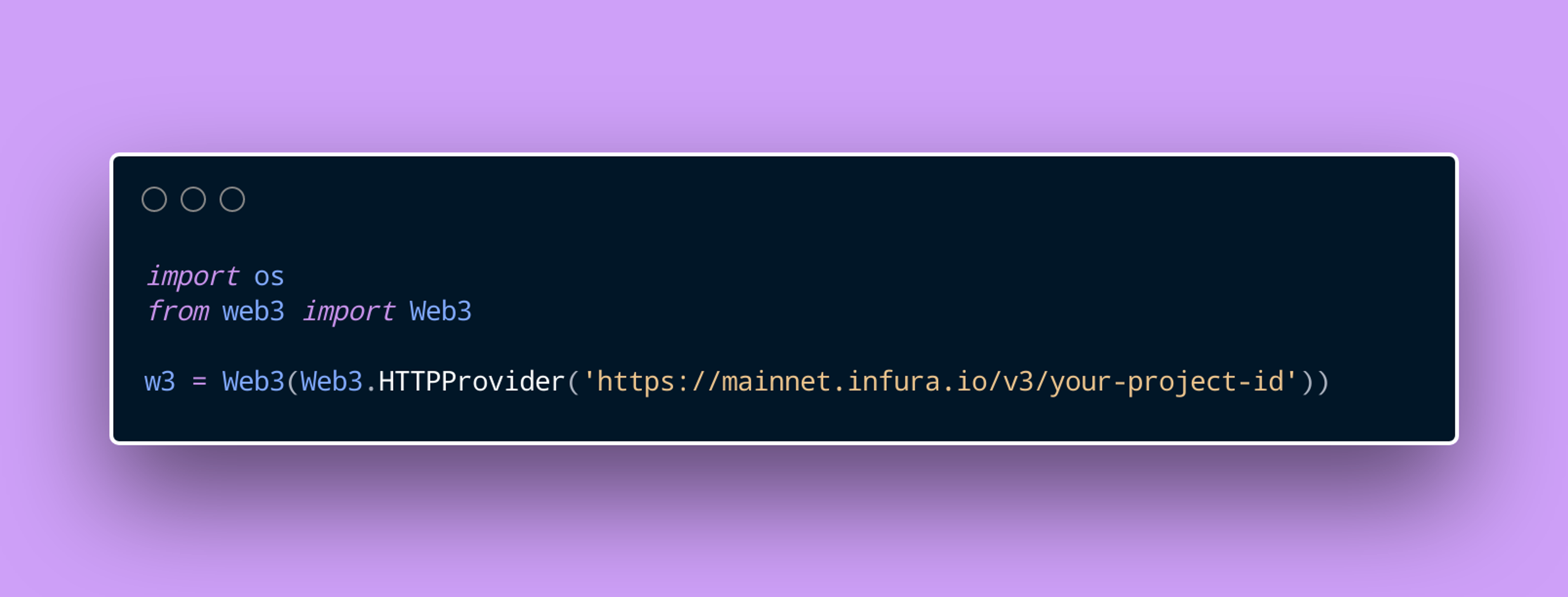 initialize