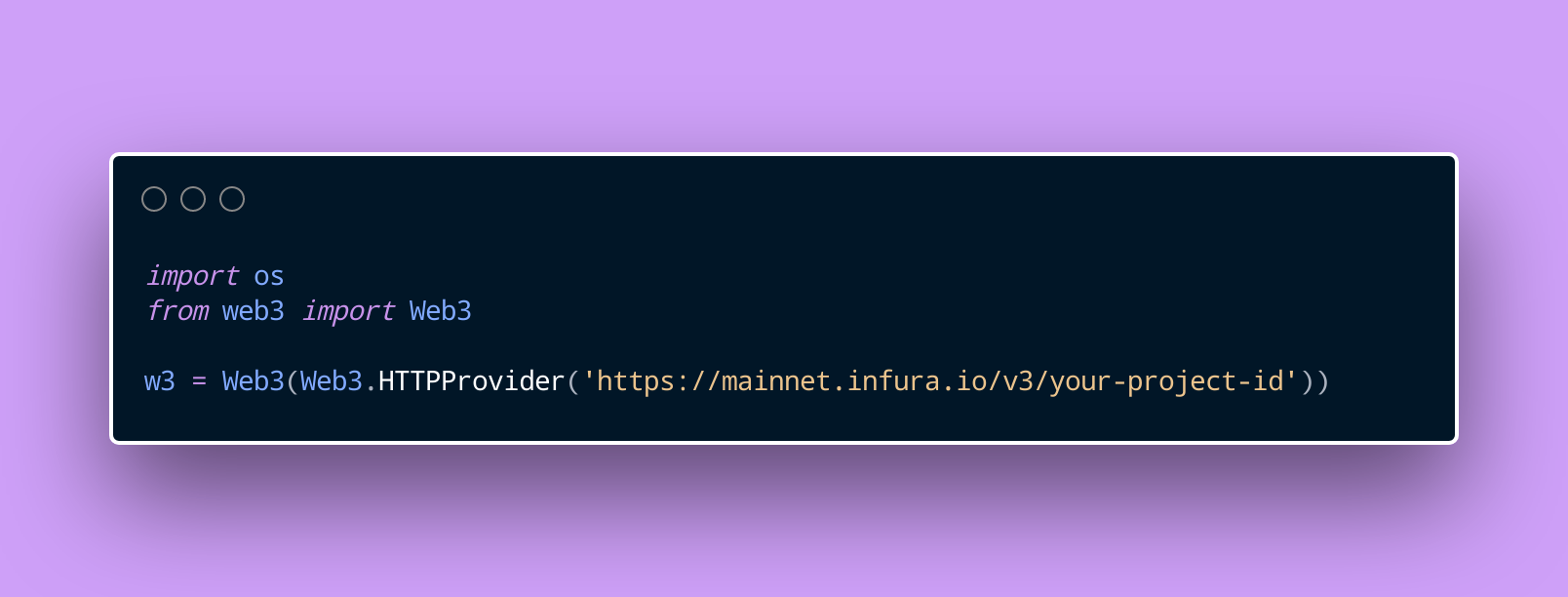 initialize