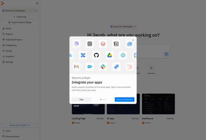 enterprise workspace example